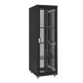 Шкаф телекоммуникационный 19" напольный 42U ExeGate EC-FS-42U.600.800.G.V.BLACK (19”, 42U, 600x800x2054mm (ШхГхВ), передняя дверь закаленное стекло, задняя перфорированная дверь, съемные боковые панели, пыле- и влагозащита IP20,  (EX300274RUS)