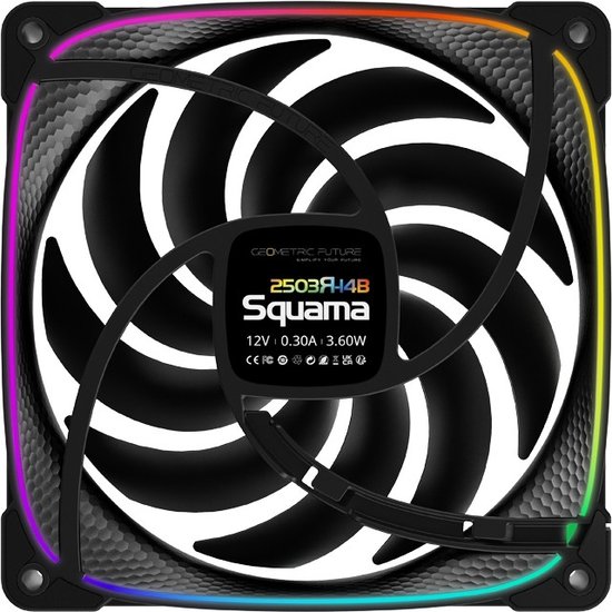 Вентилятор 14x14см Geometric Future Squama 2503RB-14 Single Pack 1F2503R114000