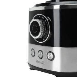 Кухонный комбайн RAGEX R107-015 13 в 1, 1.2 литра, 1000 Вт, черный с серебристым