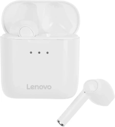 Наушники Lenovo QT83, Bluetooth, вкладыши, белый