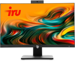 Моноблок IRU Tactio 23IP 23.8" Full HD i3 14100 3.5 16Gb SSD480Gb UHDG 730 Windows 11 Pro 64 WiFi BT 120W Cam черный 1920x1080 RUS (2186216)