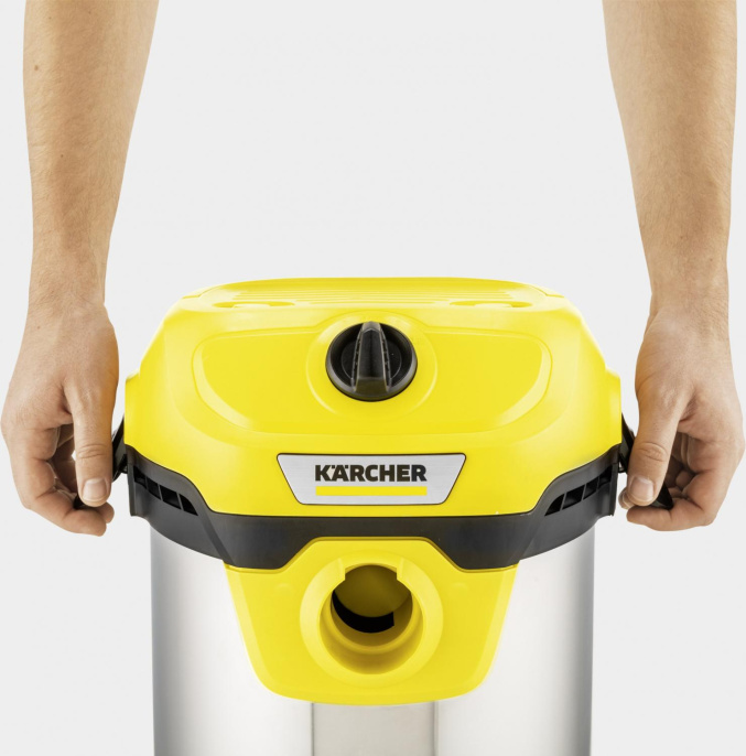 Строительный пылесос Karcher WD 2 Plus S V-15/4/18,  желтый [1.628-050.0]