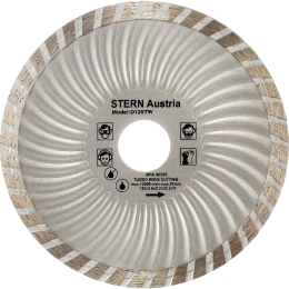 Диск алмазный TORGWIN отрезной турбо-волна по стройматериалам 125х22.2/8.2х2.4мм. "Stern" Standard for Universal Turbo wave S18864