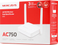 Wi-Fi роутер MERCUSYS MR20,  Wi-Fi 5,  AC750,  2.4/5ГГц, 2 LAN,  белый