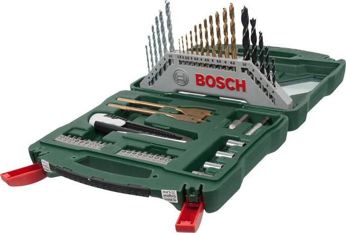 Набор бит и сверл Bosch X-line 50 Titanium 2607017523 по дер/мет/бет 223пред. для шуруповертов/дрелей