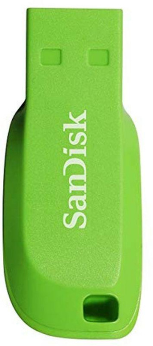 USB накопитель SanDisk Cruzer Blade 16GB Electric Green SDCZ50C-016G-B35GE