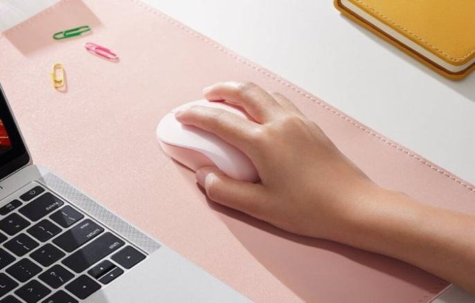 Мышка компьютерная беспроводная UGREEN M331 65625 Multi-mode Wireless Mouse BT&GHz. Цвет: розовый