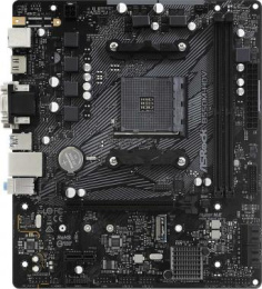 Материнская плата Asrock B550M-HDV Soc-AM4 AMD B550 2xDDR4 mATX AC`97 8ch 7.1 GbLAN RAID+VGA+DVI+HDMI