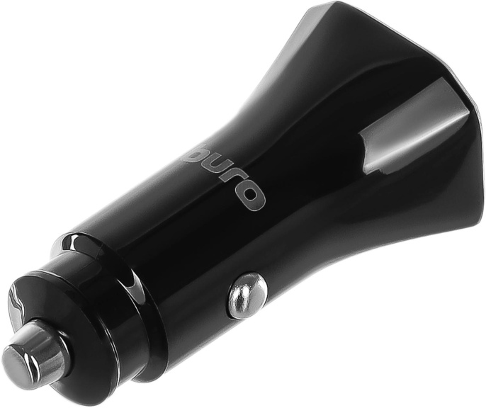 Автомобильное зарядное устройство Buro BUCG1,  2xUSB-A,  15.5Вт, 3.1A, черный [bucg15s200bk]
