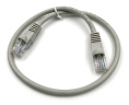Патч-корд KINGPRICE KP-PC-c5e-0.5m-g литой (molded), UTP, кат.5E, 0.5м, 4 пары, 26AWG,  алюминий омедненный,  многожильный,  серый