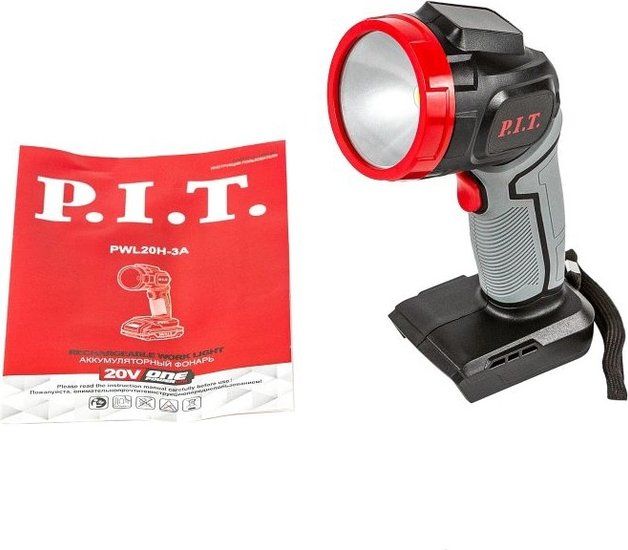 Фонарь P.I.T. PWL20H-3A (аккумуляторный, 20В, 3Вт, 300 Лм, поворот 90°, Power LED)