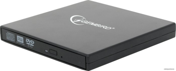 Оптический привод Gembird DVD-USB-02, черный 099240
