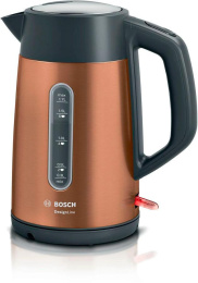Чайник электрический Bosch TWK4P, 1.7л, нержавеющая сталь/пластик