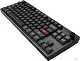Клавиатура Montech MKey TKL Darkness (MK87DR) / игровая / механическая / Gateron G Pro 2.0 Red - линейные свитчи 45гр. / пластик - PBT / MDA профиль кейкапов / регулируемая RGB (18 режимов) / подключение USB-A / тихий клик / 87 клавиш (TKL)