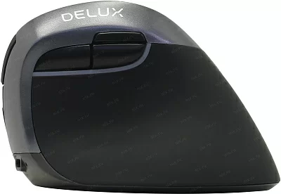 Манипулятор DELUX Wireless&Bluetooth Vertical Mouse M618Mini Jet Black (RTL) USB 6btn+Roll