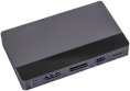 Переключатель CABLETIME CB00G (CT-PS41-GB1) 4-в-1, Mini DP / DP / HDMI / Type-C, 4K@60 Гц, 15 м, подсветка, космический серый