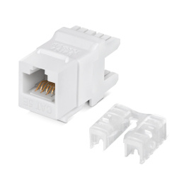 Модуль NTSS (NTSS-KJ-UTP-RJ45-5E-180-WT) информ. KeystoneRJ45 кат.5E UTP бел.