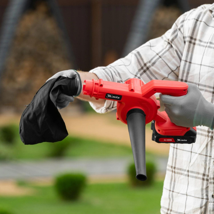 Воздуходувка-пылесос MTX LB-185, красный [59620]