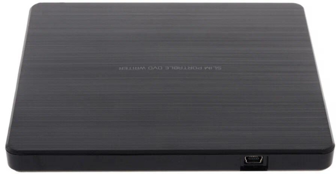 Внешний привод External DVD+/-RW LG GP60NB60.AUAE12B DVD Multi, внешний/внешний Slim, интерфейс USB-A, толщина 14 мм, цвет чёрный RTL