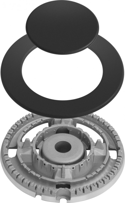 Газовая варочная поверхность Meferi Glass Ultra MGH604 черный