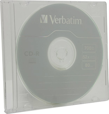 Диск CD-R Verbatim 700Mb 52x speed 43347/43415