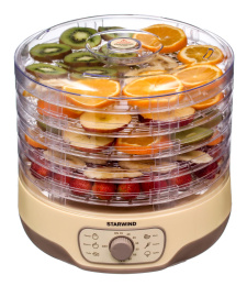 Сушилка для овощей и фруктов STARWIND SFD2520,  бежевый,  5 поддонов