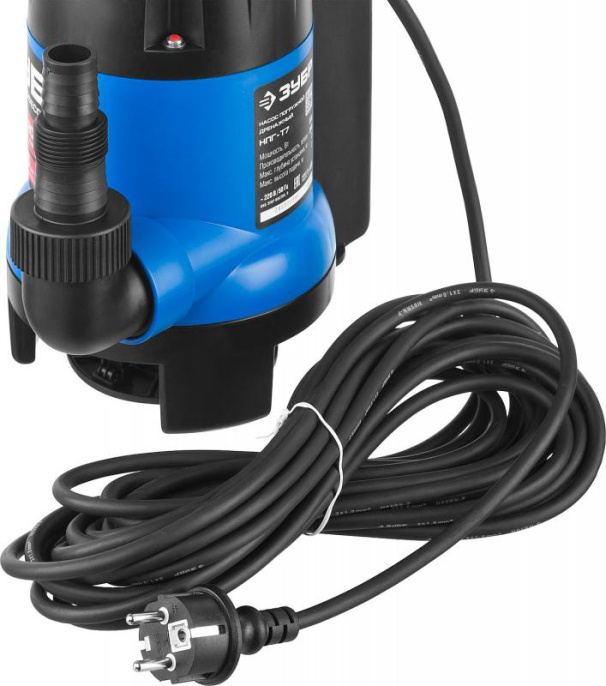 Насос дренажный Зубр НПГ-Т7-400,  погружной, 9000л/ч