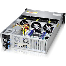 Серверный корпус/ Gooxi RMC3116-670-HSE-D 3U 16bay chassis ,Expander backplane rear 2*2.5"SAS/SATA 1300W 1+1 EU power cables rail kit (0.94.003.0005)