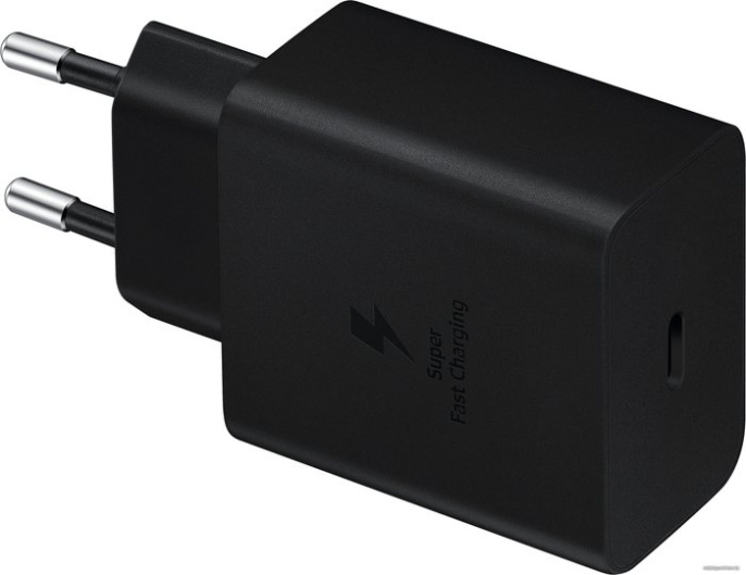 Сетевое зарядное устройство Samsung EP-T4510 Черный EP-T4510XBEGEU для телефонов/для планшетов, разъем подключения USB Type-C, выходная мощность 45 Вт, быстрая зарядка, кабель 1.8 м