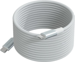 Кабель Magssory Link C CBL021 USB-C 2.4м Белый (CBL021w) (магнитный, 240 Вт, Quick Charger, Power delivery)