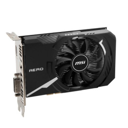 Видеокарта VGA MSI NVIDIA GeForce GT 1030 AERO ITX 4GD4 OC 4GB, DDR4/64-bit, PCIe 3.0, 1xHDMI 2.0, 1xDVI-D, 2-slot