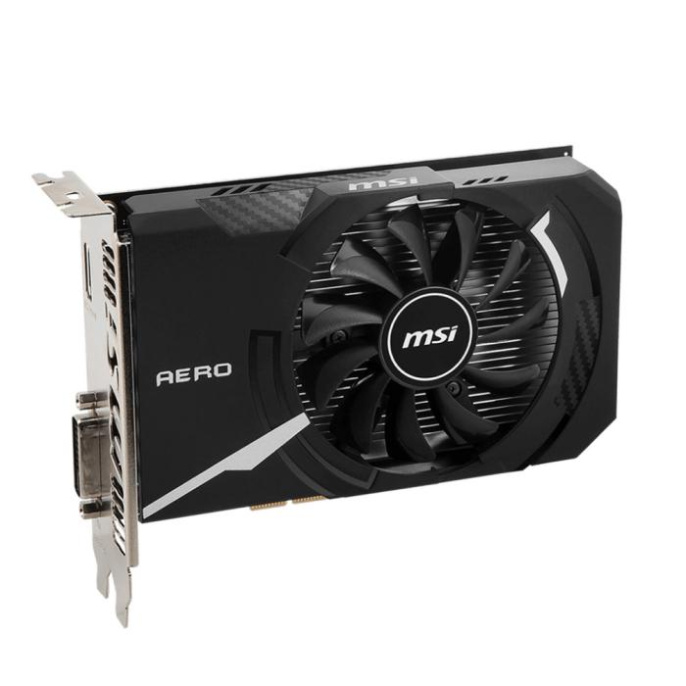 Видеокарта VGA MSI NVIDIA GeForce GT 1030 AERO ITX 4GD4 OC 4GB, DDR4/64-bit, PCIe 3.0, 1xHDMI 2.0, 1xDVI-D, 2-slot