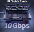 Бокс внешний для жесткого диска UGREEN CM767 15813 M.2 NVMe/M.2 SATA SSD Enclosure 10Gbps. Цвет: серый (15813_)