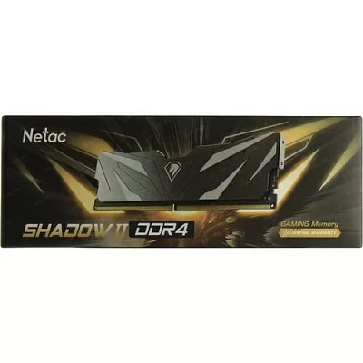Оперативная память Netac Shadow II 8GB DDR4-2666 (PC4-21300) C19 Black 19-19-19-43 1.2V Memory module NTSWD4P26SP-08K