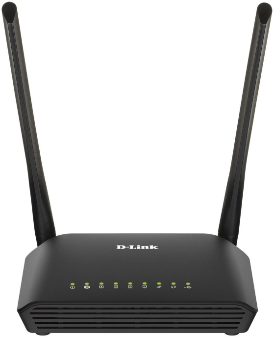 Wi-Fi роутер D-Link DIR-620S/RU/B1A,  Wi-Fi 4,  N300,  2.4ГГц, 4 LAN,  1xUSB, черный