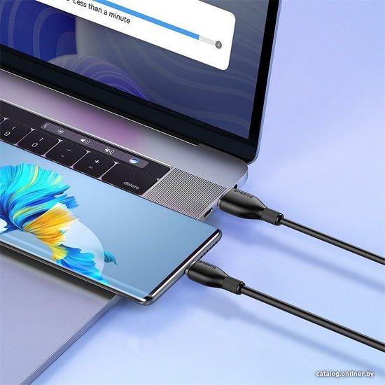 Кабель Baseus P10355703111-01 Pudding Series Fast Charging Cable USB to Type-C 100W 2m Cluster Black сверхбыстрая зарядка, синхронизация данных: USB 2.0, 480 Мбит/с