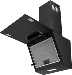 Вытяжка каминная WEISSGAUFF Lyra BL,  кнопочное управление,  черный [429928]