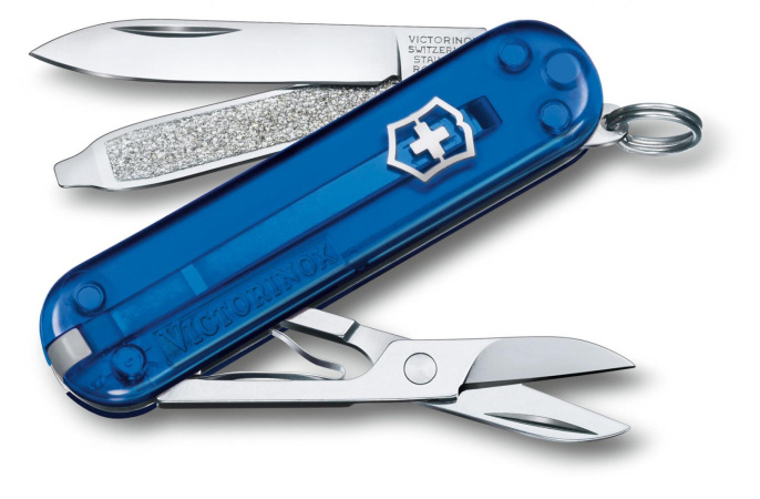 Складной нож Victorinox Classic SD Deep Ocean, функций: 7, 58мм, коробка подарочная [0.6223.t2g]