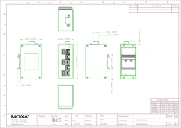 Промышленный неуправляемый коммутатор MOXA EDS-208A, 8 портов 10/100BaseT X , IP30, от -10 до 60°C, DIN-Rail