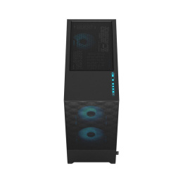 Корпус Case Fractal Design Pop Air RGB Cyan Core TG Clear Tint, Midi-Tower, 3x120mm RGB, 2xUSB-A 3.2 ATX, mATX, mITX Black/Cyan FD-C-POR1A-02