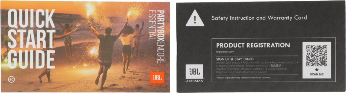 Музыкальный центр JBL PartyBox Encore Essential, 100Вт, Bluetooth, USB, черный, оранжевый