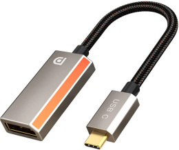Адаптер CABLETIME CP16A (CT-CMDF8K-ZG) USB C-DisplayPort из цинка 8K/60 Гц