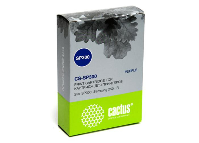 Картридж Cactus CS-SP300, фиолетовый / 12.7мм,  5м ( CS-SP300