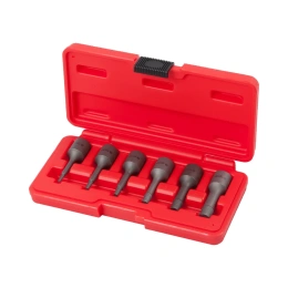 Набор экстракторов под вороток 3/8" 2, 3, 4, 6, 8, 10мм, кейс, 6шт МАСТАК 109-10006
