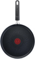 Сковорода блинная Tefal Force 4218522 круглая 22см покрытие: антипригарное ручка несъемная (без крышки) черный (9100048318)