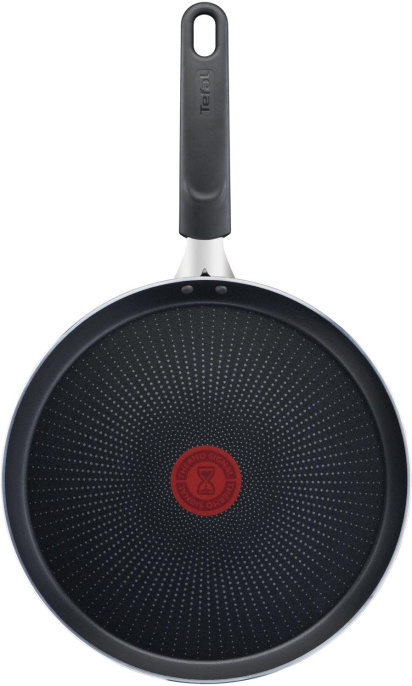 Сковорода блинная Tefal Force 4218522 круглая 22см покрытие: антипригарное ручка несъемная (без крышки) черный (9100048318)