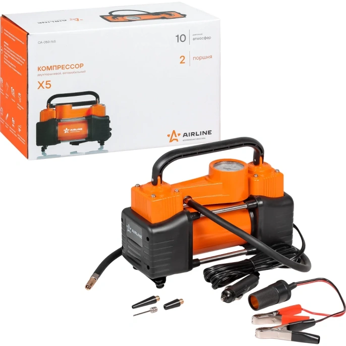 Двухпоршневой компрессор Airline X5 50л/мин., 10 АТМ CA-050-16S