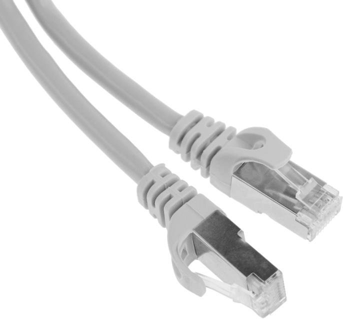 Патч-корд PREMIER PP6-0.5M литой (molded), FTP, кат.6, 0.5м, 4 пары, 24AWG,  алюминий омедненный,  многожильный,  серый