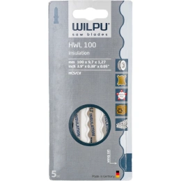 Пилка для мягкой резины, кожи и изоляционных материалов MESSER 5 шт. WILPU 285000005