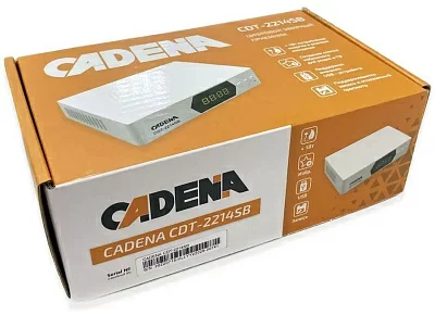 Ресивер DVB-T2 Cadena CDT-2214SB белый